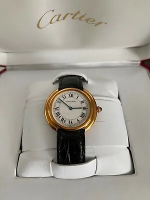 Cartier Vendome Paris Watch 18k (Rare Vintage 1979) 33mm • $6750