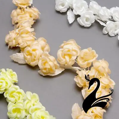 Flower Mini Rose Clusters On Wire Vine - Millinery Hats Fascinators • $1.90