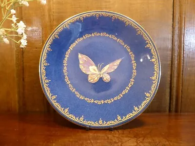 ANTIQUE EXC. Wedgwood Fairyland BUTTERFLY LUSTRE Powder Blue/gilt PLATE 23.5c A • £69.95