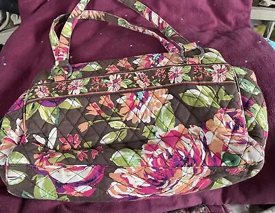 Vera Bradley Caroline Handbag In Retired English Rose Brand Excellent Condition • $12.99