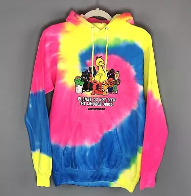 A*sholesLive Forever Tie Dye Pullover Hoodie S Graphic Print Colorful Casual • $29.99