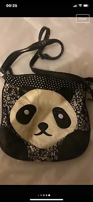 Crossbody Women Bag  Cute Panda Face Design Front Plain Back Size On Pics • £5.25