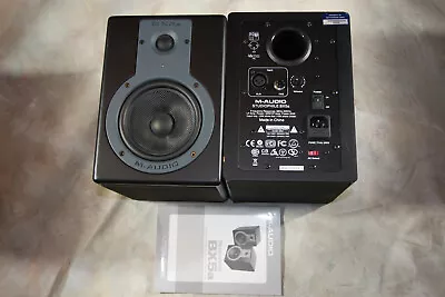 PAIR Of M-Audio Studiophile BX5a Deluxe Studio Reference Monitor Speakers • $159