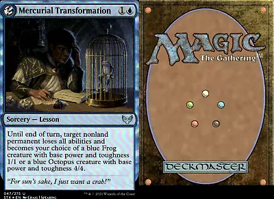 Magic The Gathering -MTG-Mercurial Transformation Foil • $1.99