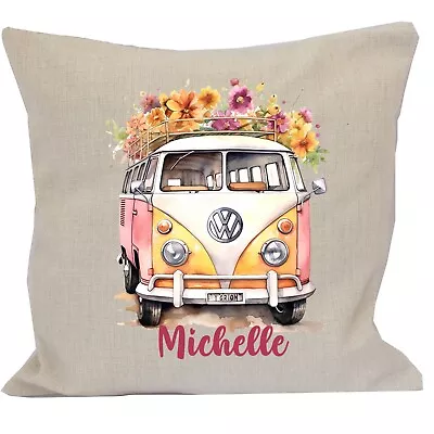 Personalised VW Kombi Cushion & Insert Pillow Birthday Gift Christmas Present • $29.95