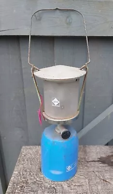 Camping Gaz Lumogaz Lantern Gas Lamp Light Blue Glass • £16.99