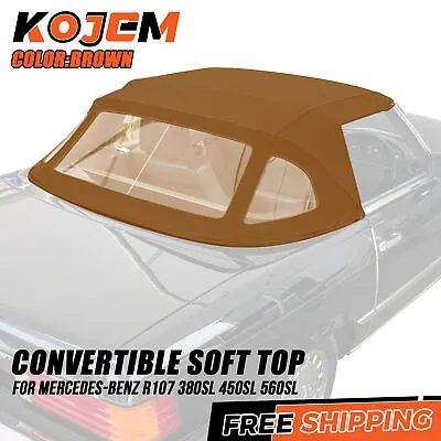 For 1972-89 Mercedes Benz R107 280SL 560SL 380SL 450SL Convertible Soft Top Tan • $129