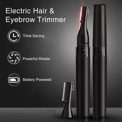 Electric Eyebrow Trimmer Finishing Painless Flawless Brows Facial Hair Remover  • $14.95