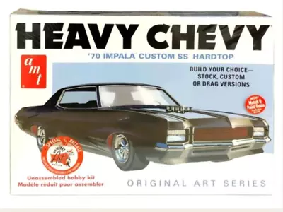 AMT 1/25 Heavy Chevy 1970 Impala Custom SS Hardtop AMT895 • $47.99
