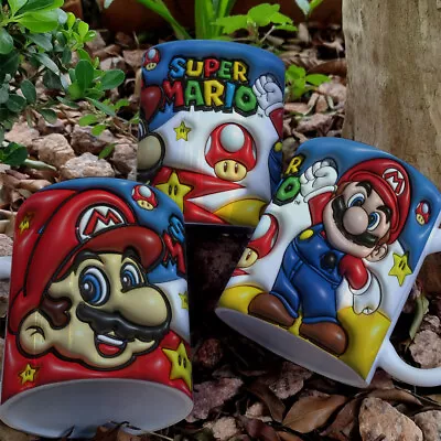 Personalised Water Bottle Mug Super Mario Inspired Personalised Gift • £10.99