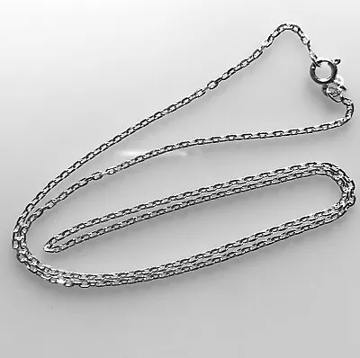 925 Sterling Silver Solid 18 Inch Oval Link Belcher Cable Chain Necklace 2mm 3g • £9.99