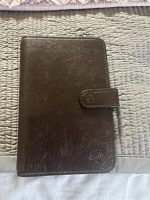 Mulberry Filofax Personal Organiser Brown Textured Leather 7.5” X 5” • £60