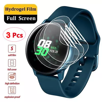 3Pcs For Samsung Galaxy Watch  Classic 4 3 Screen Protector Clear Film Hydrogel • $6.26