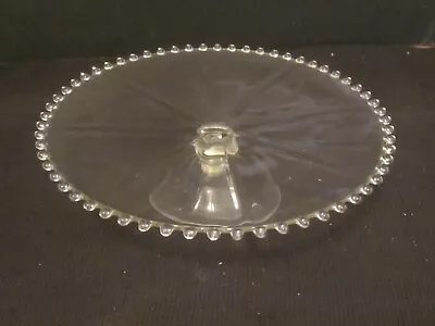 $10 • Buy Vintage Imperial Candlewick Pedestal Cake Plate 10 