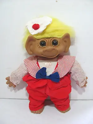 Vintage Uneeda Large 18  Troll Doll With Original Outfit 1987 • $59.50