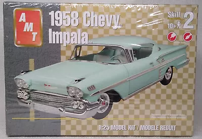 AMT Ertl 1958 Chevy Impala 1:25  Model Kit Factory Sealed 2004 Skill Level 2 • $57.66