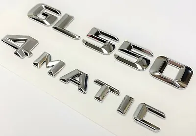 #1 Chrome Gl550 + 4matic Mercedes Rear Trunk Emblem Badge Nameplate Decal Number • $22.99