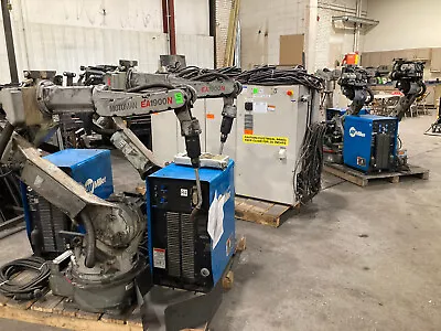 Motoman (Yaskawa) EA1900N Welding Cell 4x Robots NX100 Control 4x Axcess 450 • $17000