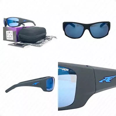 Arnette Heist 2.0 AN4215 01/55 66mm Matte Black W/Blue Mirror Lenses Sunglasses • $69.99