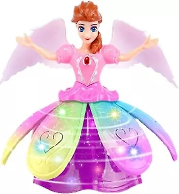 Fairy Princess Dolls Toys Dancing Rotating Singing Musical LED Toy For Girls UK • £12.99