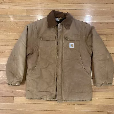 Vintage Carhartt Jacket Adult 42 Work Coat 100 Year Anniversary Lined CQ186 Men • $84