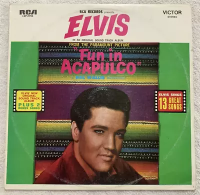 Elvis- Fun In Acapulco Vinyl Record  (RCA) • $30