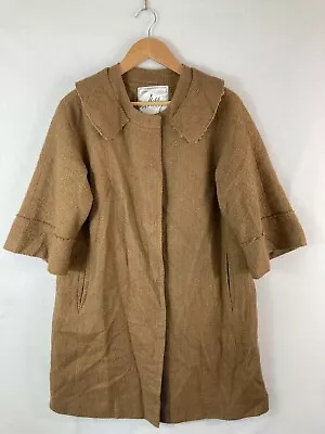 Milly Jacket Womens Size 10 Brown Wool Blend Snap Front  • $34.99