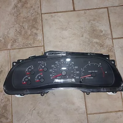 1999-01 Ford F250 F350 Excursion Speedometer Instrument Cluster 120K Diesel 7.3L • $145