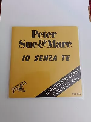 Eurovision CH81 Peter Sue & Marc  Io Senza Te/Me Without You Banana Label • $11.30
