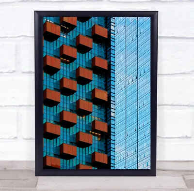 £35.99 • Buy Abstract Architecture Building Buildings Balcony Balconies Wall Wall Art Print