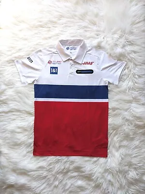 Haas F1 Team -  Zip Pocket Polo Shirt - Uralkali / 1&1 - Formula One Pit Crew  • $24.85