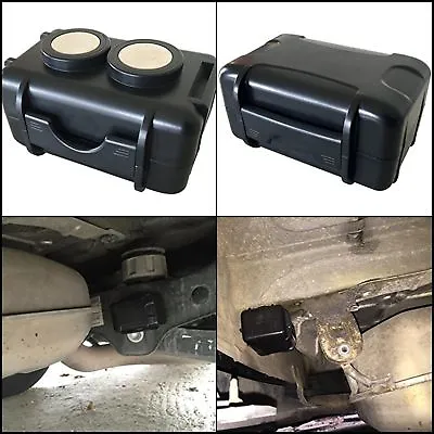 Twin Magnetic Stash Box UNDER CAR Safe Secret Diversion Hide Case Waterproof • $27.46