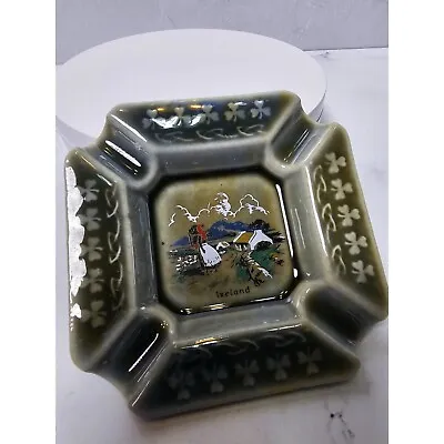 Vintage Wade Irish Porcelain Ashtray Made In Ireland 4  Square Farm Scene • $7.19