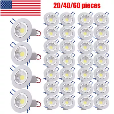 3/5/7W COB LED Recessed Ceiling Light Dimmable Downlight Spotlight LED Light • $236.99