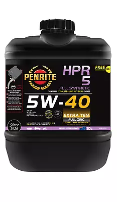 Penrite HPR 5 SAE 5W-40 Engine Oil 10L - HPR05010 • $185.10
