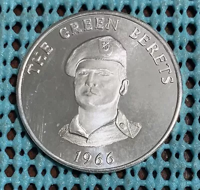 1966 The GREEN BERETS .925 STERLING SILVER Coin / Round - Victory In Vietnam • $29.99