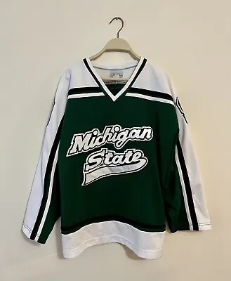 Vintage Koronis Michigan State Spartans Hockey Jersey Men’s Medium Stitched • $65.84