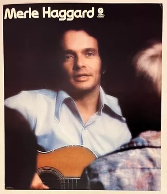 MERLE HAGGARD Let Me Tell You About A Song 1972 US Capitol PROMO POSTER Country! • $150