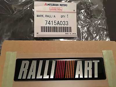 JDM OEM Universal Mitsubishi Ralliart Decal Badge Genuine Logo Sticker Lancer  • $18.63