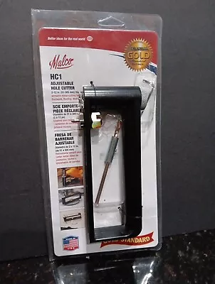 Malco HC1 Adjustable Hole Circle Cutter 2  - 12  Ductwork Roofing Wall Studs NOS • $44.99