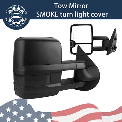 Tow Mirrors For 07-13 Chevy Silverado Sierra 1500 2500 3500 HD Power Heated • $115.69