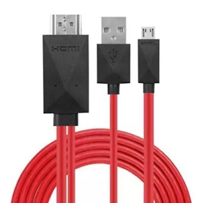 For Samsung Galaxy S3 4 5 I9300 11Pin MHL Micro USB To HDMI 1080P TV Cable Cord • $10.95