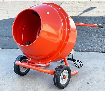 Portable 1/2HP 5 Cu. Ft. Horizontal Low Wheel Barrow Cement Mixer Mortar Stucco • $469.99