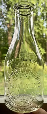 $369.99 • Buy 1930s BEACONFIELD DAIRY SLUG PLATE QUART MILK BOTTLE, SALEM, VA, MINT, RARE