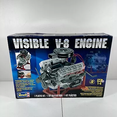 Revell Visible V-8 Engine 1/4 Scale W/ Moving Pistons Crank Model Kit New Open • $39.99