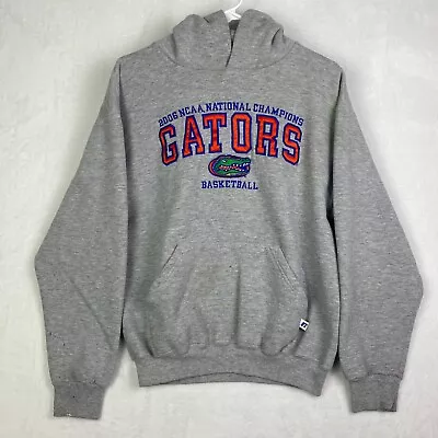 Russell Florida Gators Basketball Sweater Adult Medium Gray Hoodie Sweatshirt • $18.88