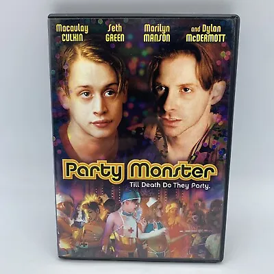 Party Monster (DVD 2003) Macaulay Culkin Seth Green Marilyn Manson • $14.95