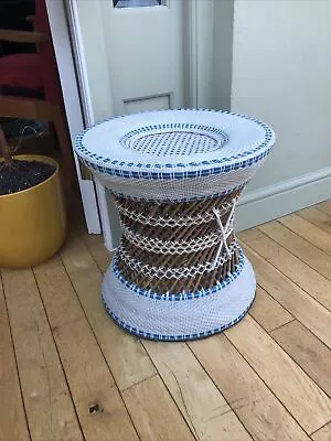 £75 • Buy Stunning Retro Wooden And Wicker Bar Stool