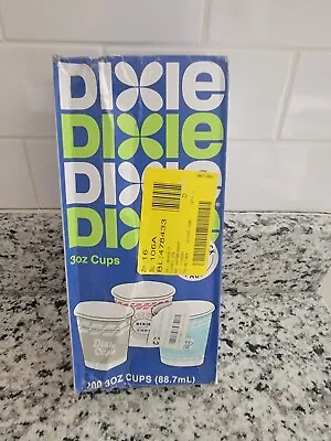 Dixie 3 Oz Bath Cups 200 Count Throwback Pack 1950's Melody Designs Taped Box • $29.99