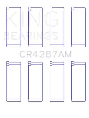 King Engine Bearings CR4287AM CONNECTING ROD BEARING SET For HONDA B18C1 B18C5 • $59.99